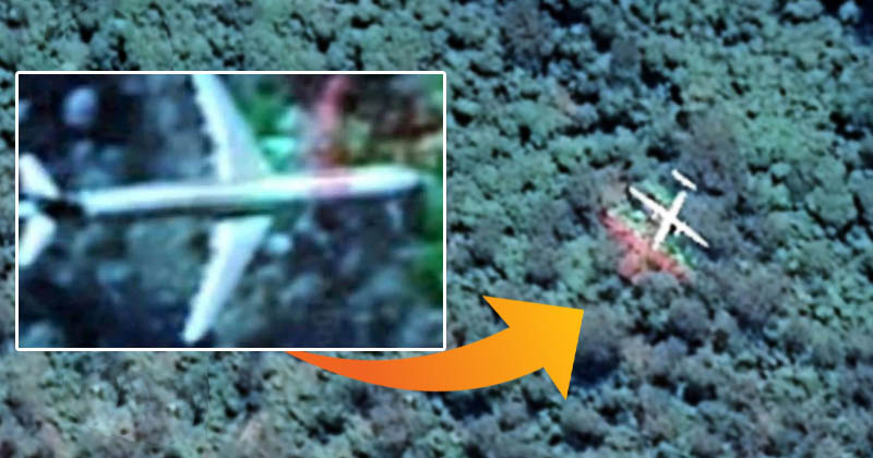 Hayalet uçak Google Earth haritasına takıldı