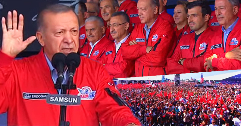 Cumhurbaşkanı Erdoğan'dan Yunanistan'a Samsun'dan sert mesaj