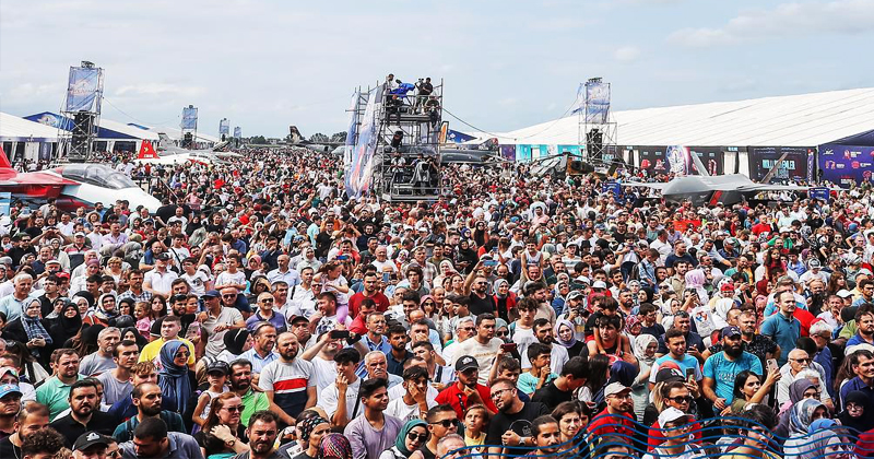 Samsun'da düzenlenen TEKNOFEST'i 1 milyon 250 bin kişi ziyaret etti