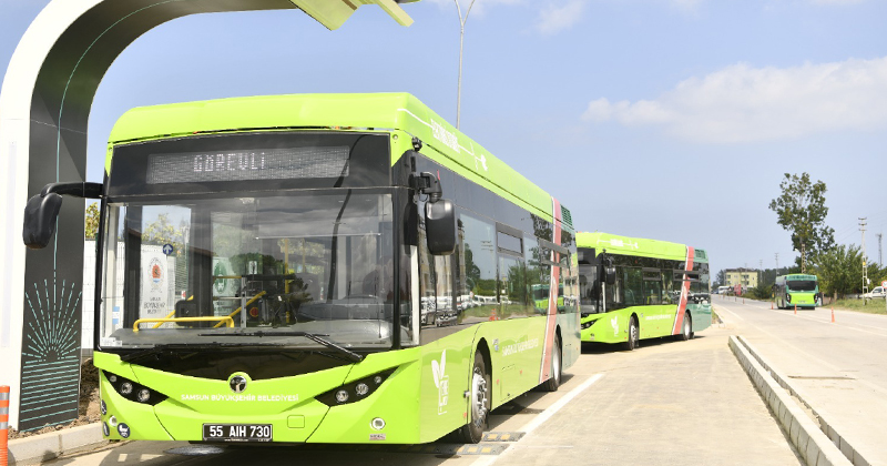 Samsun Büyükşehir, elektrikli otobüslerden 883 bin TL tasarruf sağladı