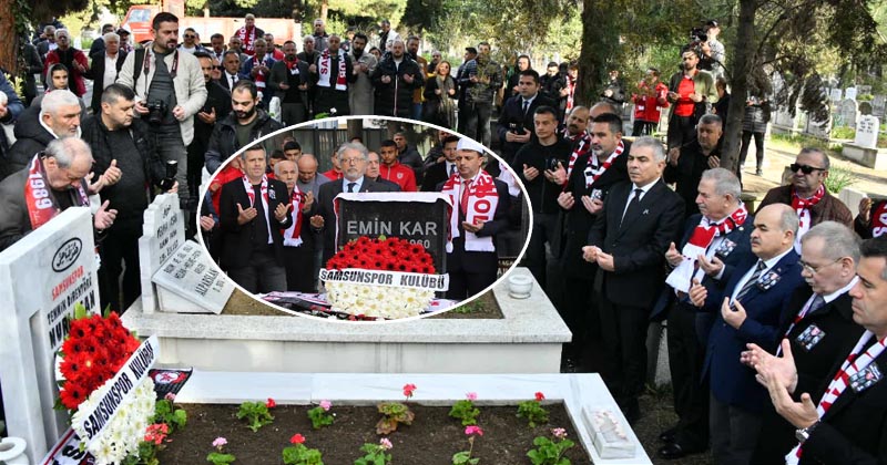 Samsunspor'un futbol şehitlerine hüzünlü anma!