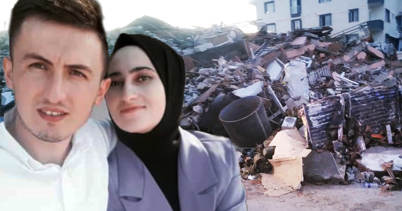 Samsunlu 6 aylık evli çift depremden kurtulamadı