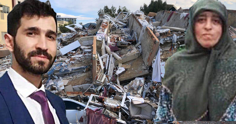 Samsunlu anne ve oğlu depremde hayatını kaybetti