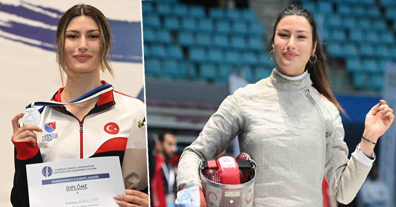 Samsun Büyükşehir'in ekstrim sporcusu Nisanur, Avrupa ikincisi oldu