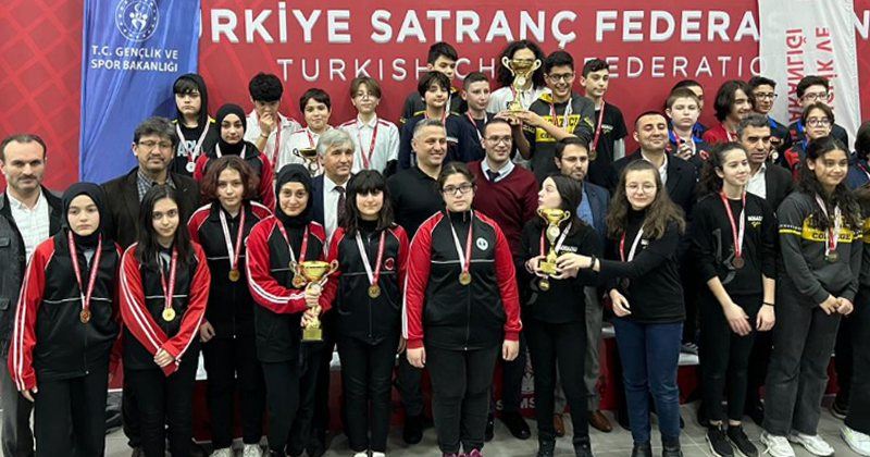Samsun'da Yıldızlar Satranç yarışması sona erdi