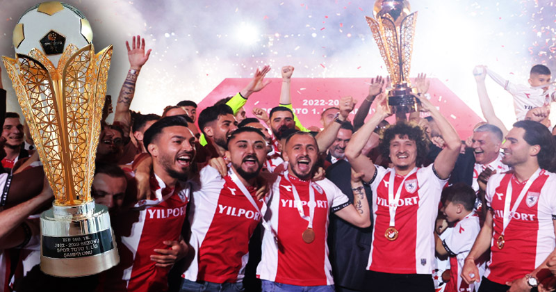 Samsunspor şampiyonluk kupasına kavuştu 