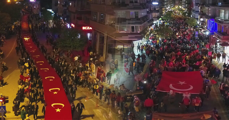  Samsun'da 'Fener Alayı ve Gençlik Festivali' yürüyüşü yapıldı