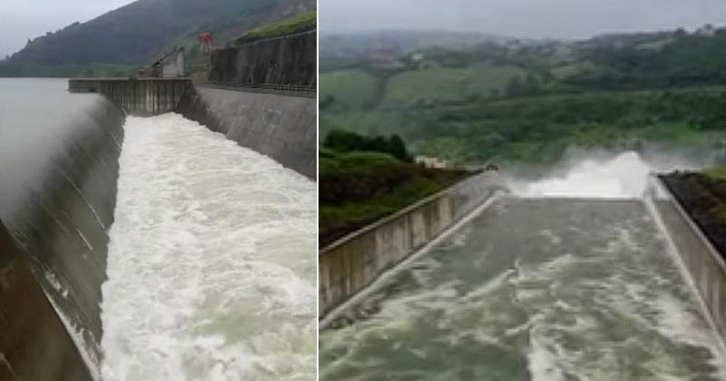 Samsun'da baraj dolunca kapaklar açıldı, vatandaşlar uyarıldı