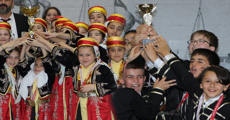Samsun'daki halk oyunları yarışmasında şampiyonlar belli oldu