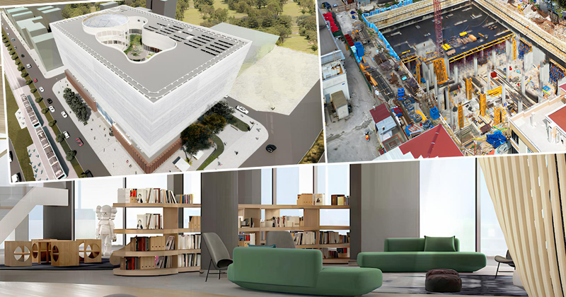 Samsun'da yapımı süren  525 bin kitap kapasiteli kütüphaneye ödül!
