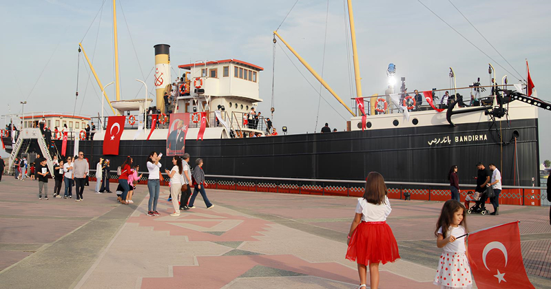 Samsun'da 'Bandırma Müze Gemisi’ne 100. yıl dönümünde ziyaretçi akını
