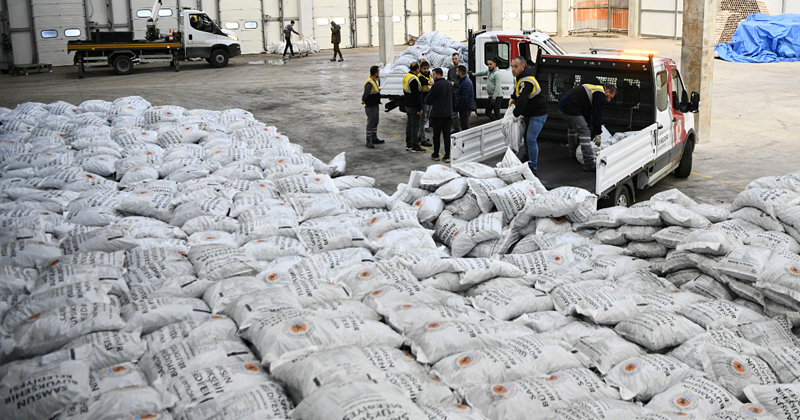 Samsun'da 3 bin haneye yakacak yardımı yapıldı