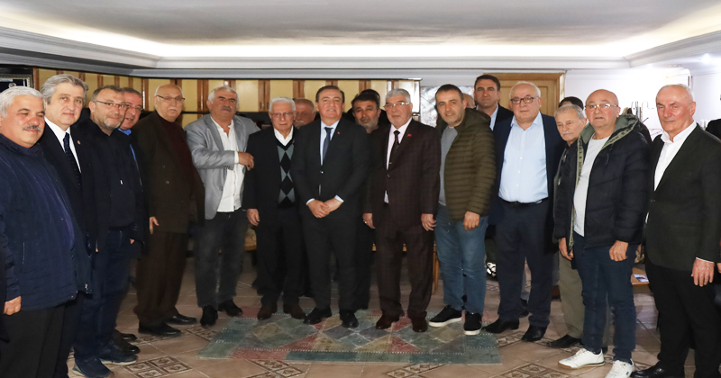 CHP Samsun Büyükşehir Belediye Başkan adayı Cevat Öncü şoför esnafıyla buluştu