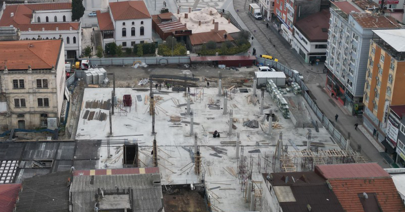 Samsun Belediye Ticaret Merkezi inşaatı devam ediyor