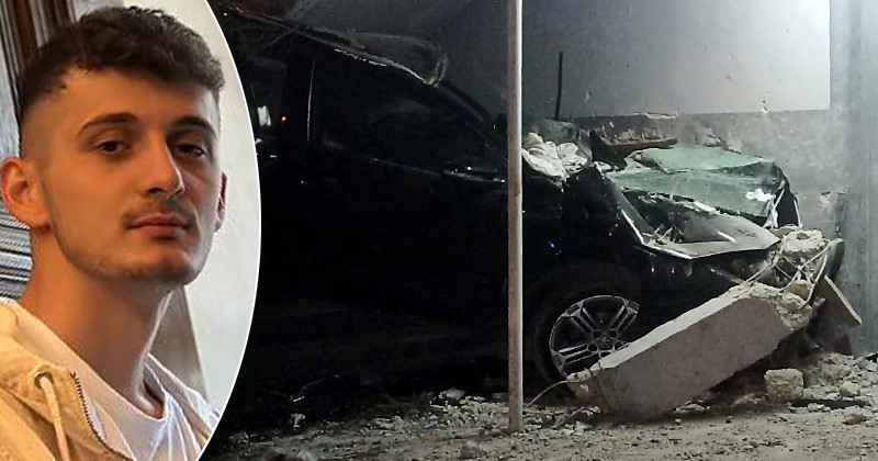 Samsun'da cami duvarına çarpan araç sürücüsü hayatını kaybetti